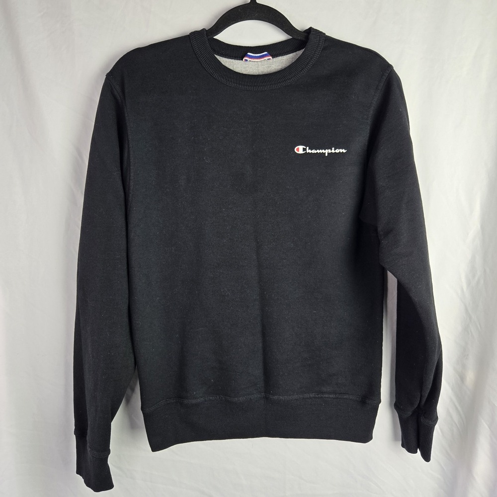 Champion Black Pullover Sweatshirt Small Sports Outdoors Classic Preppy